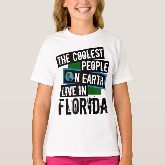 Die Coolststen Menschen der Welt leben in Florida T-Shirt (Vorderseite)