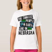 Die Coolststen Menschen der Welt leben in Nebraska T-Shirt (Vorderseite)