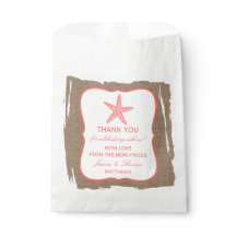 Die Coral Starfish Burlap Beach Wedding Collection