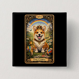 Die Corgi-Tarotkarte Button