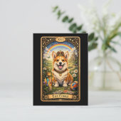 Die Corgi-Tarotkarte Postkarte (Stehend Vorderseite)
