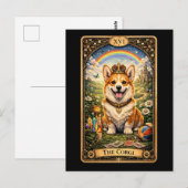 Die Corgi-Tarotkarte Postkarte (Vorne/Hinten)