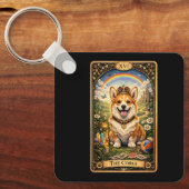 Die Corgi-Tarotkarte Schlüsselanhänger (Vorderseite)