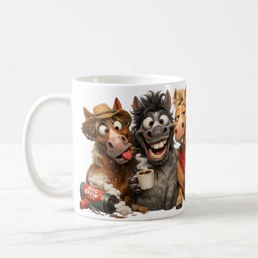 Die Corky Pferde Kaffeetasse (Links)