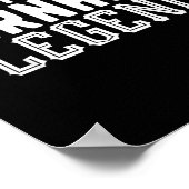 Die Cornhole-Legende Bean Bag Toss Turnier BBQ Poster (Ecke)