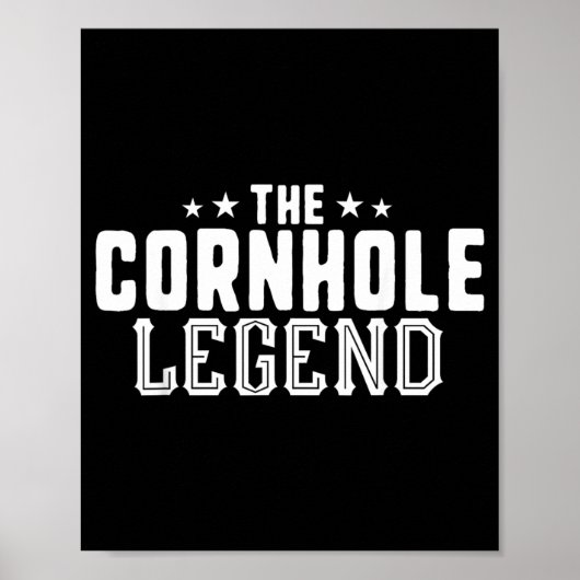Die Cornhole-Legende Bean Bag Toss Turnier BBQ Poster (Vorne)