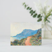 Die Corniche bei Monaco von Claude Monet Postkarte (Stehend Vorderseite)