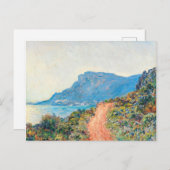 Die Corniche bei Monaco von Claude Monet Postkarte (Vorne/Hinten)