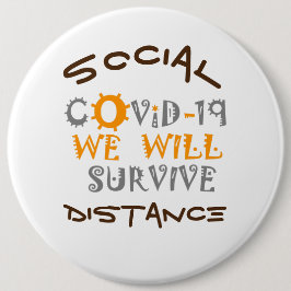 Die Corona-Virus-Pandemie wird überleben Button