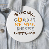 Die Corona-Virus-Pandemie wird überleben Button (Beispiel)