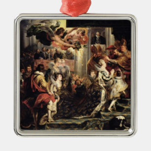 Die Coronation von Marie de Medici in St. Ornament Aus Metall
