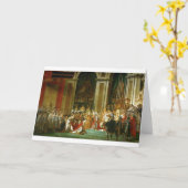 Die Coronation von Napoleon, Jacques-Louis David Karte (Gelbe Blume)