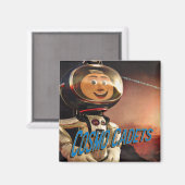 Die Cosmo-Show | "Cosmo Cadets" 2" Square Magnet (Vorderseite/Rückseite)