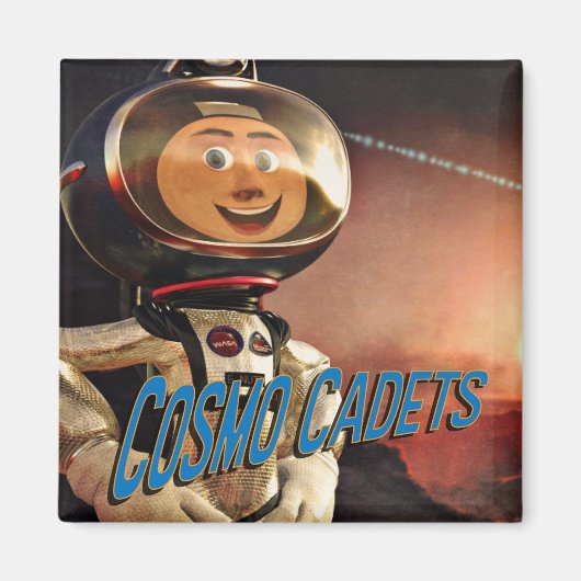 Die Cosmo-Show | "Cosmo Cadets" 2" Square Magnet (Vorne)