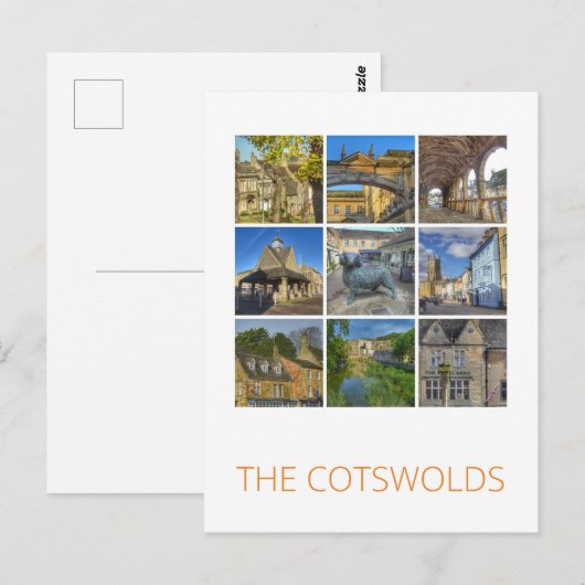 Die Costwolds Postkarte (Vorne/Hinten)