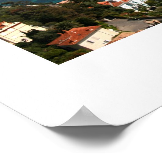 Die Côte d'Azur Poster (Ecke)