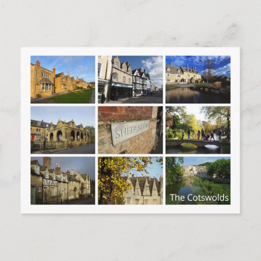 Die Cotswolds Postkarte (Vorderseite)