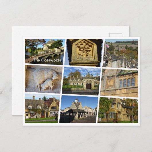 Die Cotswolds Postkarte (Vorne/Hinten)
