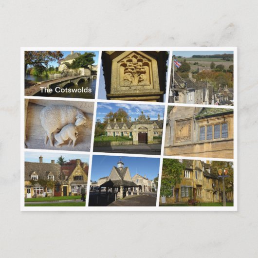 Die Cotswolds Postkarte (Vorderseite)