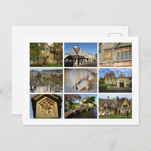 Die Cotswolds Postkarte (Vorne/Hinten)