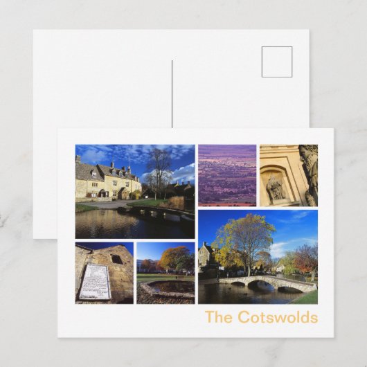 Die Cotswolds Postkarte (Vorne/Hinten)