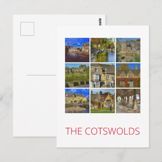 Die Cotswolds Postkarte (Vorne/Hinten)