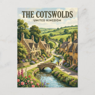 Die Cotswolds Vereinigtes Königreich Postkarte