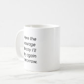 Die Courage-Tasse haben Kaffeetasse (Vorderseite Links)