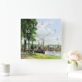 Die Cours la Riene, Notre Dame Quadratische Wanduhr (Zuhause)