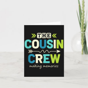 Die Cousin-Crew macht Erinnerungen Familienurlaub Karte
