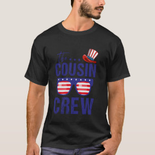 Die Cousin Crew USA Flagge 4. Juli Kinder T-Shirt
