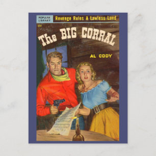 Die Cover-Kunst der Big Corral Postkarte