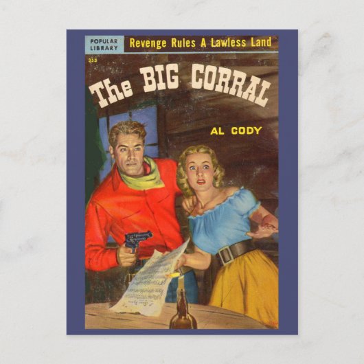 Die Cover-Kunst der Big Corral Postkarte (Vorderseite)