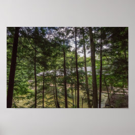 Die Covered Bridge des Mohican Staat Park, Ohio. Poster