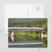 Die Covered Bridge von Windsor Cornish überspannt Postkarte (Vorne/Hinten)