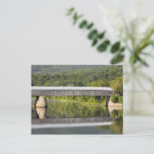Die Covered Bridge von Windsor Cornish überspannt Postkarte (Stehend Vorderseite)