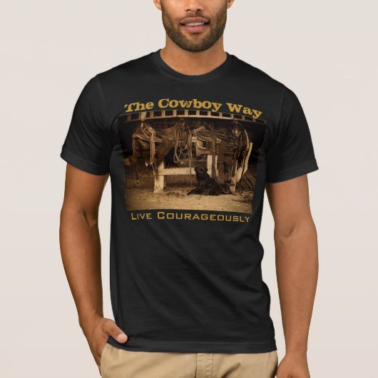 Die Cowboy-Weise T-Shirt (Vorderseite)