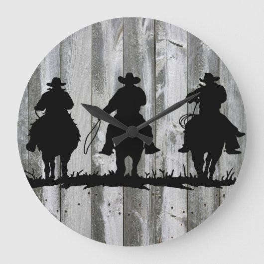 DIE COWBOY-WEISEN-WANDUHR GROßE WANDUHR (Vorderseite)