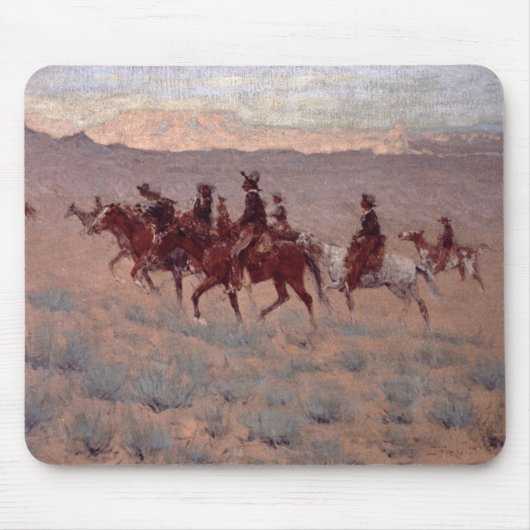 Die Cowpunchers (w/c auf Papier) Mousepad (Vorne)