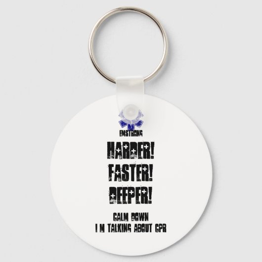 Die CPR-Diskussion geht viel schneller und ruhiger Schlüsselanhänger (Vorderseite)