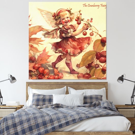 Die Cranberry Fairy Leinwanddruck (Insitu (Schlafzimmer))