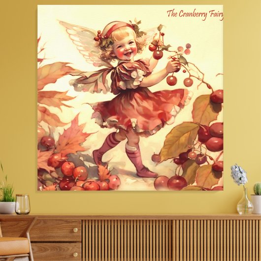 Die Cranberry Fairy Leinwanddruck (Insitu (Wohnzimmer))