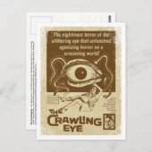 Die Crawling Eye Postkarte (Vorne/Hinten)