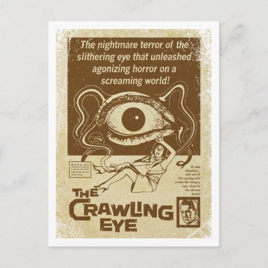 Die Crawling Eye Postkarte (Vorderseite)