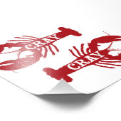Die Cray Cray Crayfish Crustacean Fotodruck (Ecke)