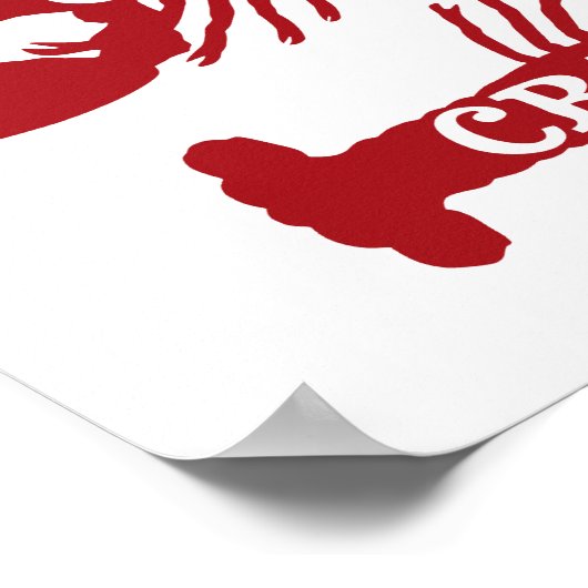 Die Cray Cray Crayfish Crustacean Poster (Ecke)