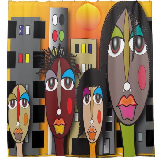 Die Crayolah Duschvorhang (Vorderseite)