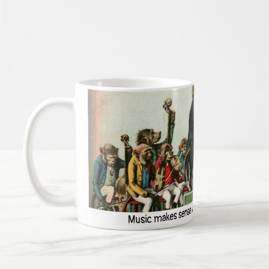 Die Crazy Monkey Orchestra Tasse (Links)