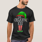 Die Creative Elf Familie Matching Group Weihnachte T-Shirt (Vorderseite)