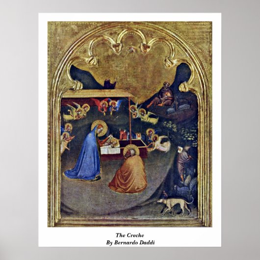 Die Creche von Bernardo Daddi Poster (Vorne)